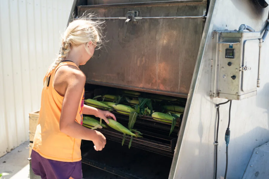Model 306 Sweet Corn Roaster & Potato Cooker with Sink & Waste Water Tank