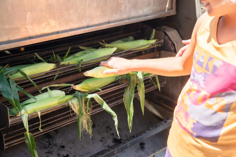 Model 306 Sweet Corn Roaster & Potato Cooker with Sink & Waste Water Tank